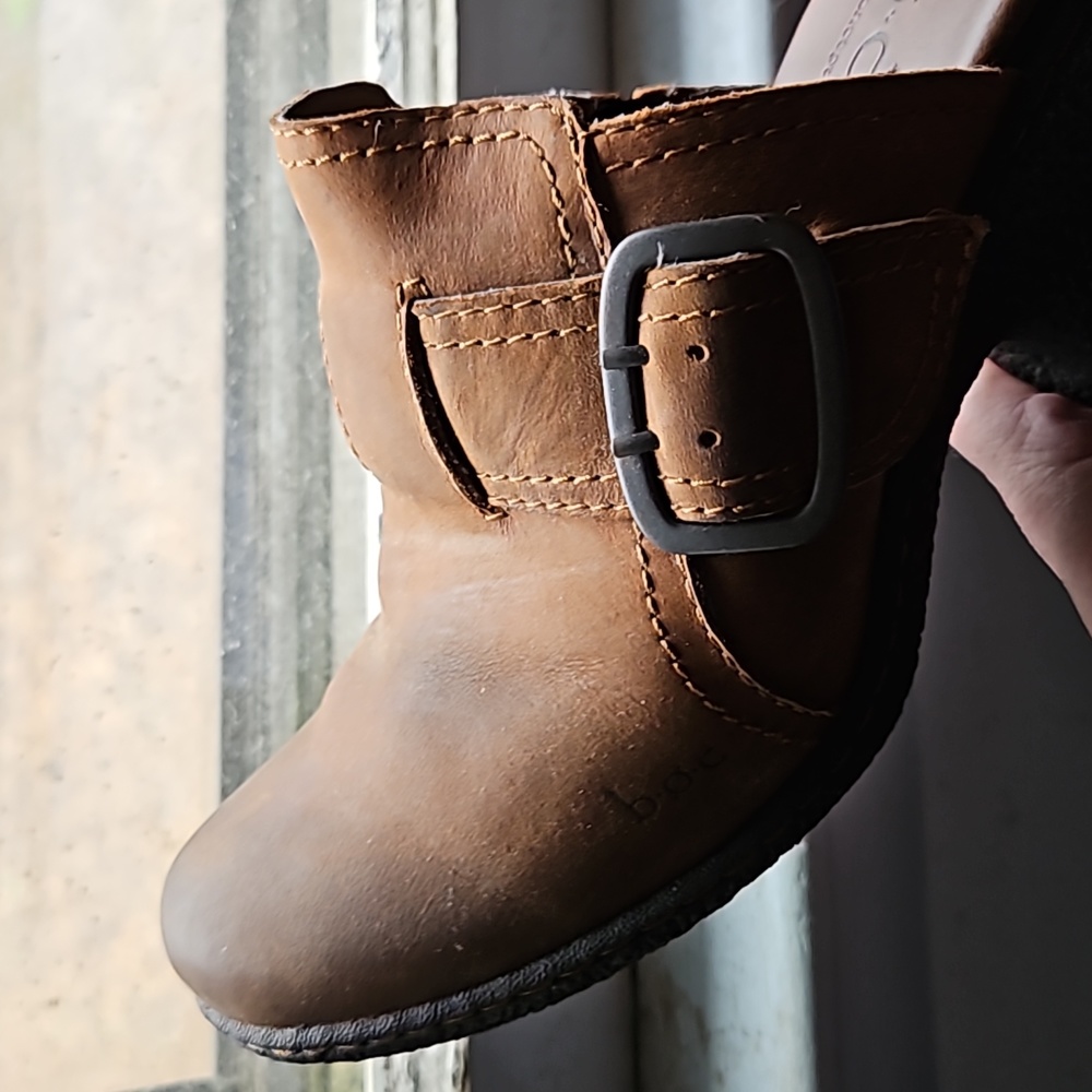 NEW BOC Born Clogs shoes Mules 9 COMFORT heel leather buckle Rustic Western - Picture 13 of 13